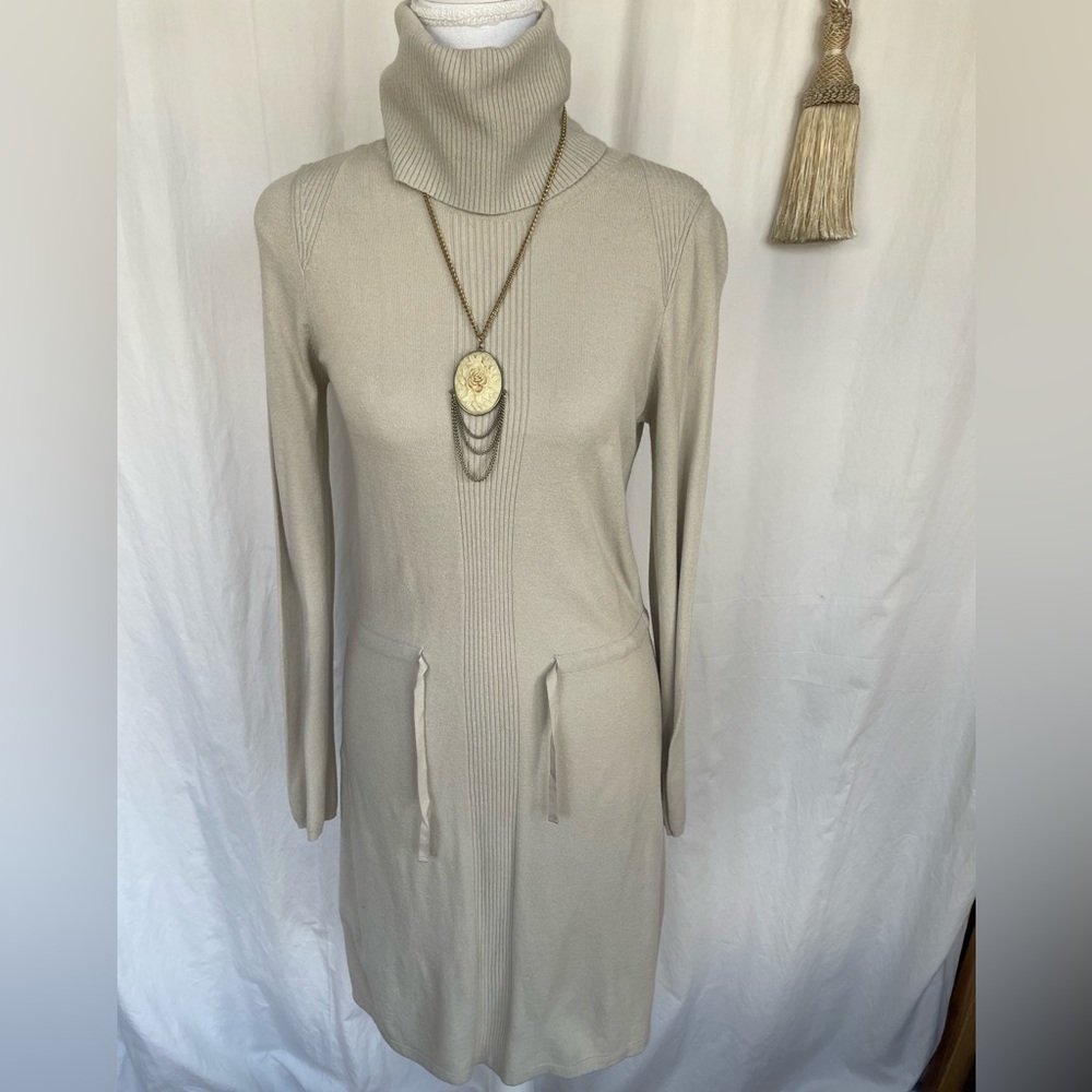 Stefanel Oatmeal Knit Dress